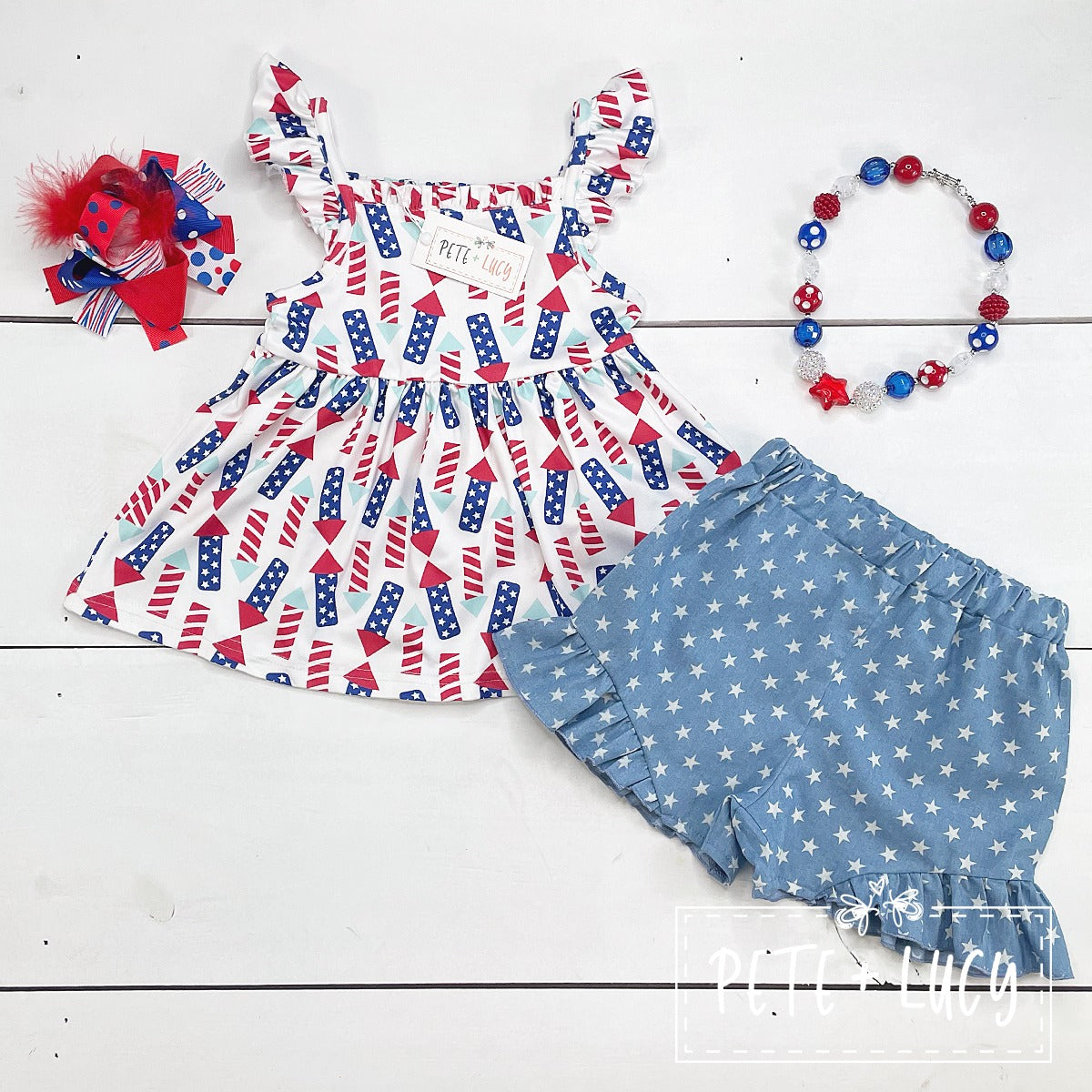 All American Girl * 2 pc Short Set