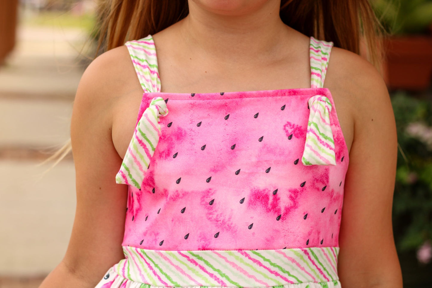 Watercolor Watermelon * Knot Dress