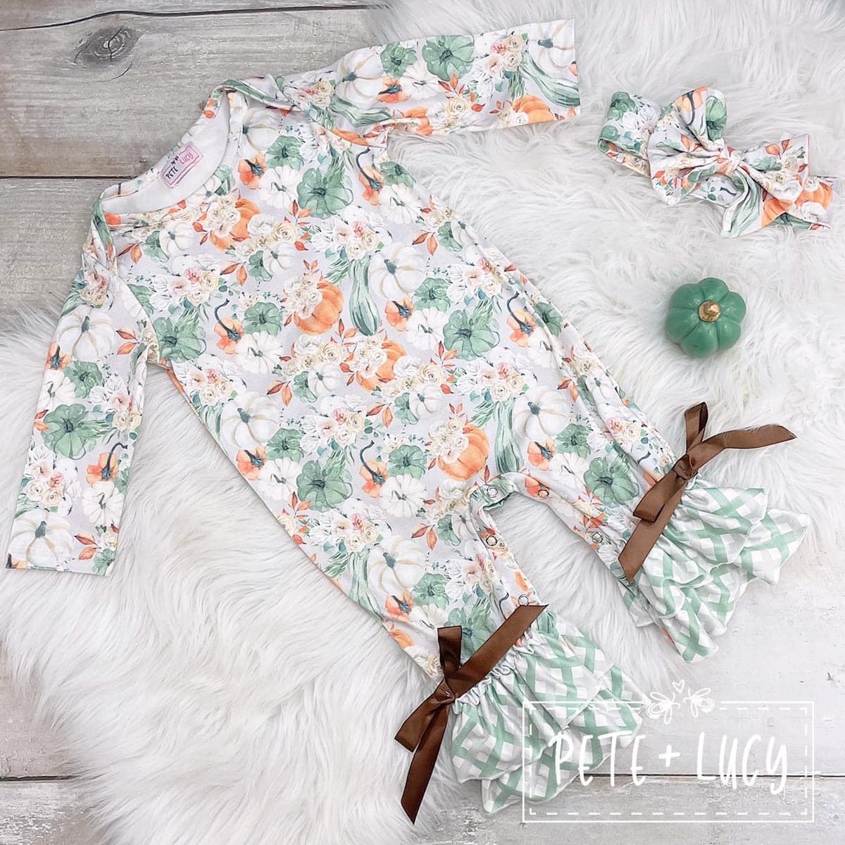 Fancy Fall Pumpkin - Romper