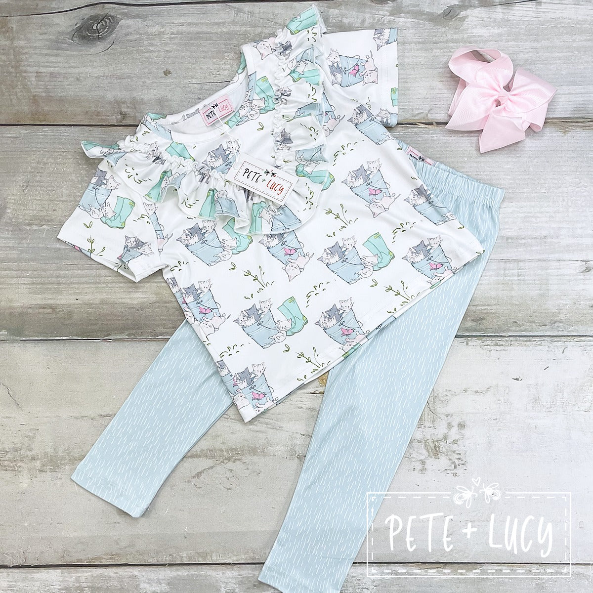 Springtime Kittens - 2 pc Set * leggings