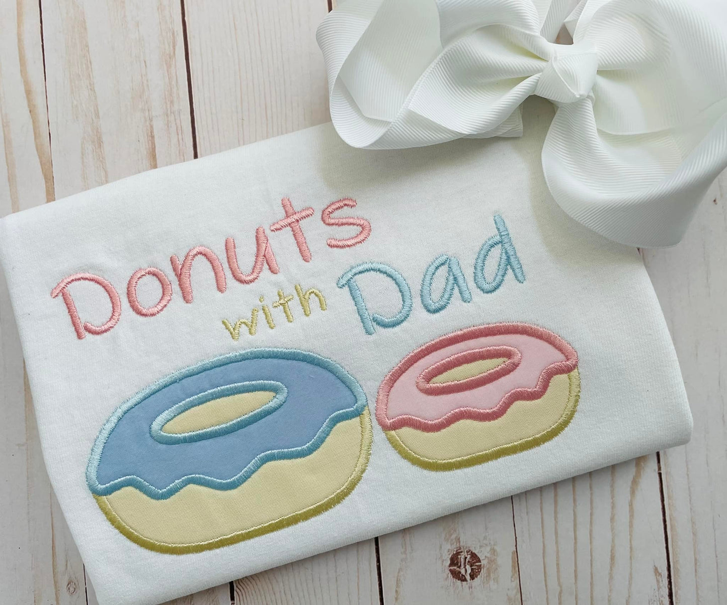 Donuts with Dad - Applique Shirt