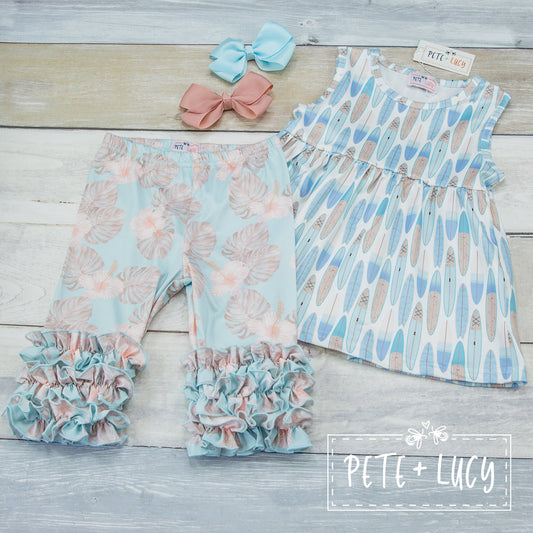 Relaxing Surf - 2 pc Capri Set