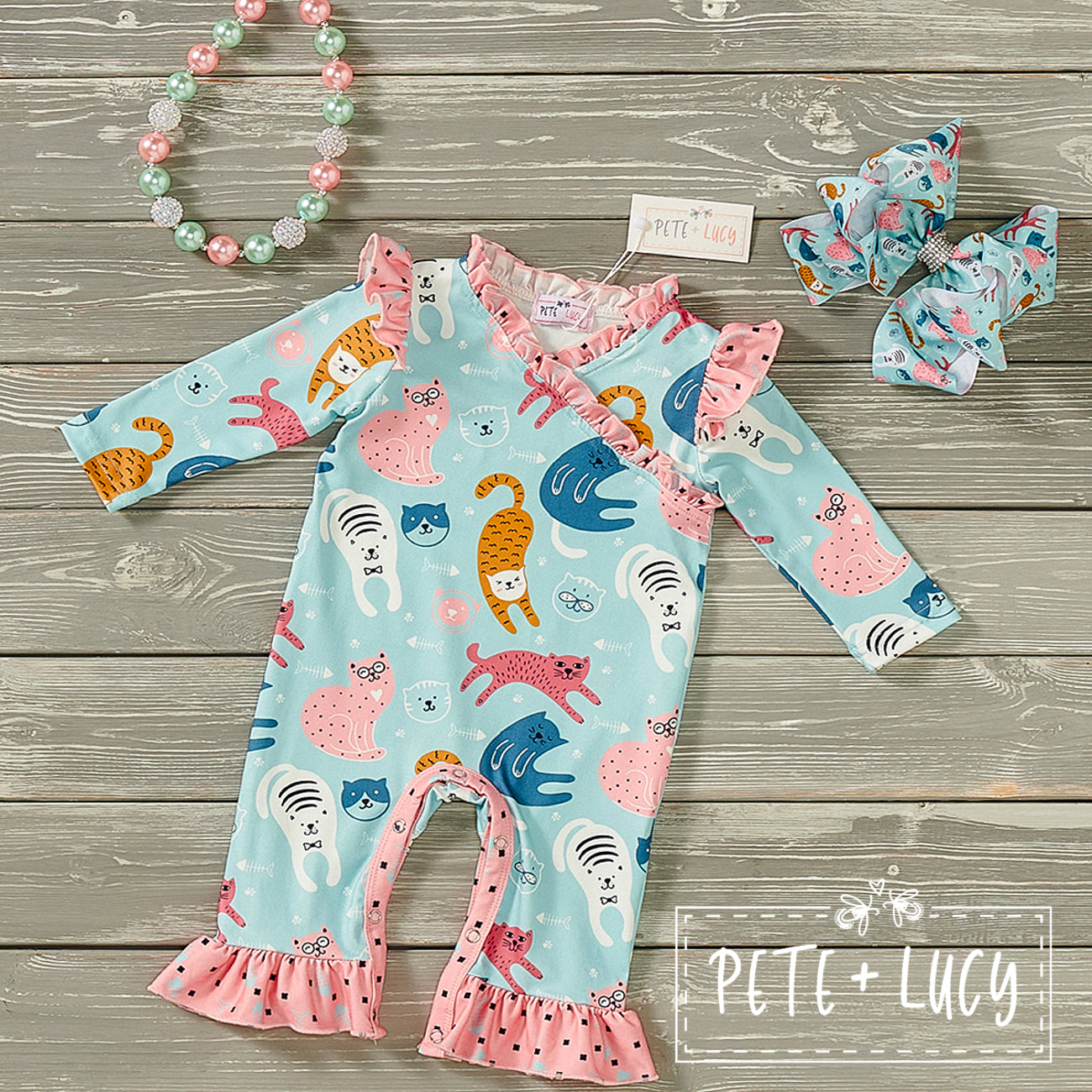 Playful Cats * Romper