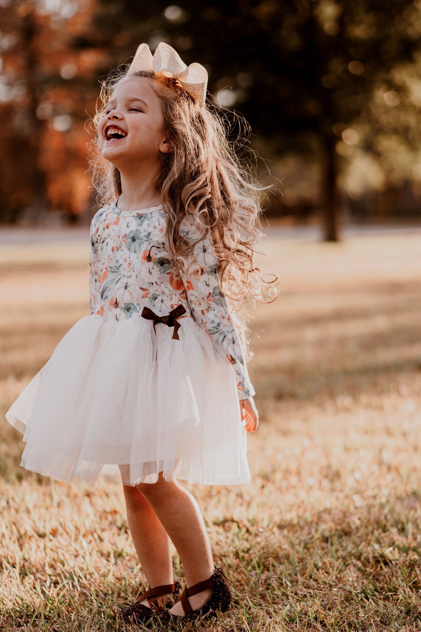 Fancy Fall Pumpkin - Tulle Dress