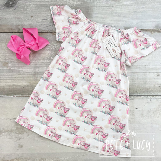 Lucky Llama - Peasant Dress