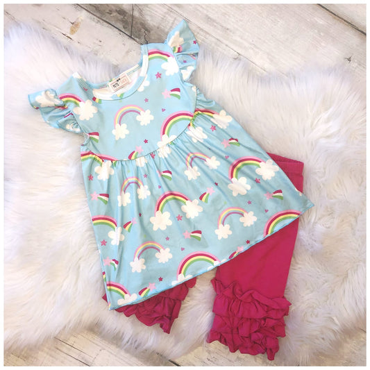 Rainbows and Ruffles - 2 pc Set