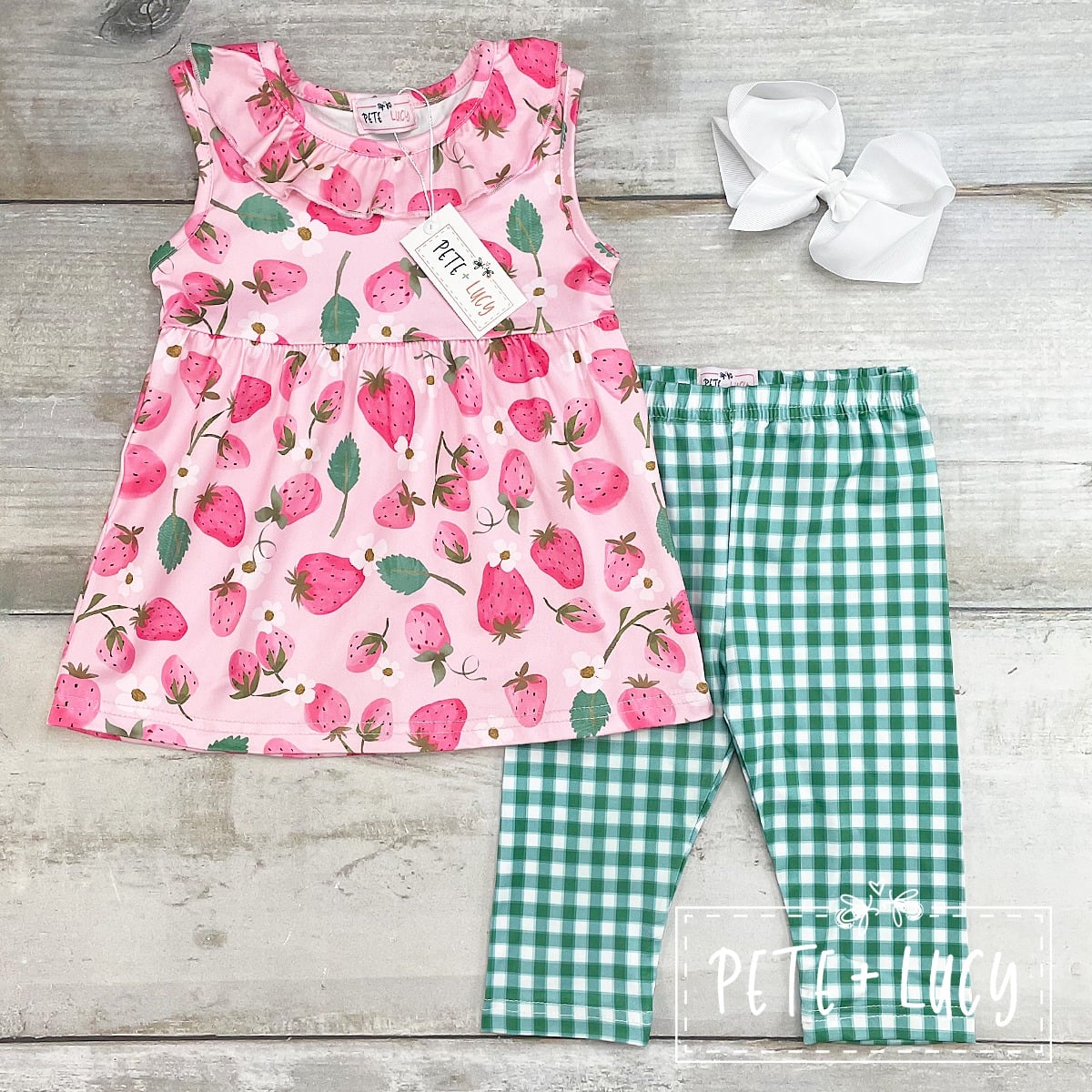 Strawberry Picnic - 2 pc Capri Set